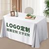 Toalha de Mesa Personalizada Luxo Leve Alto Senso Mesa de Conferência Retangular Montagem Mesa de Sobremesa Branco Cetim de Hotel Mesa de Jantar Toalha de Mesa