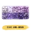 Perlas de cera octogonales, 100 estilos en compartimentos separados, perlas de cera para sellos de cera, empaque de caja de color mixto, venta al por mayor