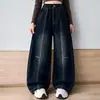 Jeans para Niñas 2026 Estilo Nuevo para Niños Mayores, Pantalones Casuales de Pierna Ancha para Primavera y Otoño, Pantalones Largos Rectos Versátiles para Niños, Modernos