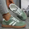 Zapatillas de Entrenamiento Alemanas de Suela Plana para Mujer Primavera y Otoño 2026 Estilo de Comercio Exterior Talla Grande Tenis Deportivos Zapatos Casuales de Moda Blancos para Mujer