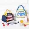 Bolsa de Almoço Infantil Desenho Animado de Carro Bolsa Térmica Portátil Desenho Animado Bolsa de Almoço Folha de Alumínio Impermeável Bolsa para Marmita Bolsa Térmica