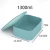 Lonchera de Silicona Personalizada, Caja Cuadrada para Comida Congelada, Caja de Almacenamiento de Alimentos, Caja Sellada, Caja de Conservación de Silicona Engrosada