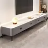 Novo Gabinete de TV de Chão para Sala de Estar Casa Apartamento Pequeno Luxo Leve Sensação de Alto Padrão Combinação de Mesa de Centro e Gabinete de TV