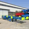 Exportación de Semirremolque Esqueleto de Dos Ejes, Semirremolque Especial, Remolque con Barra de Tiro de 20 Pies 40 Pies