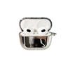 Adecuado para AirpodsPro cubierta protectora de TPU plateada galvanizada cubierta para auriculares inalámbricos Bluetooth Apple de cuarta generación galvanizada mate