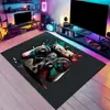 Tapete para Sala de Estar Estilo Cyberpunk Transfronteiriço, Tapete Grande para Mesa de Centro de Cobertura Total, Tapete de Veludo Cristal para Sala de Jogos em Casa
