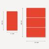 Etiqueta de color rectangular PVC adhesivo caja de cartón etiqueta marca de clasificación de color escrita a mano logo pasta