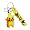 Venta directa del fabricante: Colgante llavero de Pokémon, Llavero de muñeco Pikachu de PVC, Llavero de coche DIY
