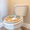 Shangyi Wc067 Playa 3D Pegatinas de Inodoro Baño Pvc Autoadhesivo Pegatinas de Pared Impermeable Asiento de Inodoro Pegatinas Decorativas Venta al por Mayor