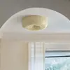 [Transfronteiriço] Iluminação minimalista vintage para varanda, sala de estudo cor creme, luminária de teto retrô para quarto infantil, iluminação de quarto