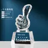 Pequeño trofeo de cristal para niños de preescolar estudiantes premio de graduación pequeño trofeo de recuerdo de doctor para niños