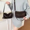 Bolsa de Ombro Casual Simples Estilo Novo Primavera 2026 Bolsa de Axila Moda Retro Bolsa Transversal de Mão Nicho