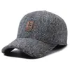 Gorra de Pato para Hombre Otoño e Invierno Protección para Orejas Gorra de Lana a Prueba de Viento Resistente al Frío Engrosada Cálida para Exteriores Gorra de Béisbol para Adultos Mayores