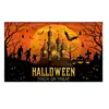 Tela de Fondo para Halloween Juego Completo Decoración Pareados Bandera de Jardín Personalizada Fiesta del Día de Muertos Pancarta Larga Jardín