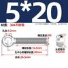 Tornillos Giratorios de Acero Inoxidable 304, Pernos Giratorios, Tornillos de Ojo de Oveja, Tornillos de Ojo de Pez, Varillas Roscadas con Agujeros, Pernos Giratorios M5-M12