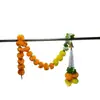 Suministrado directamente por el fabricante: Guirnaldas de flores de caléndula para decoraciones de bodas indias, Guirnaldas de plástico del Día de Muertos mexicano para fiestas