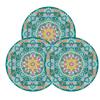 Posavasos mandala transfronterizo color posavasos de barro de diatomeas soporte inferior redondo placa almohadilla anti-planchado almohadilla de aislamiento térmico venta al por mayor