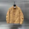 Jaqueta de Gola Alta de Alta Qualidade para a Primavera de 2025 Masculina Marca Tendência Solta Casual Versátil Moda Corta-vento