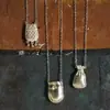 Bolsa de la Fortuna a Juego de Blogger Collar a Cuadros para Mujer, Lujo Accesible Nicho Cadena de Clavícula de la Fortuna Accesorios