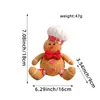 Colgante Creativo de Muñeco de Hombre de Jengibre Navideño, Muñeco de Dibujos Animados Navideño, Colgante de Muñeco, Accesorios de Decoración para Árbol de Navidad, Atrezzo