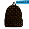 2022 Nuevo Texto Transfronterizo Café Bolsa 3D Moda Callejera Tendencia Mochila Impresión Digital 3D