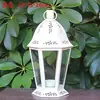 Suporte de Vela Retrô Europeu Lanterna à Prova de Vento Arte em Ferro Oca de Chão Mini Lanterna Estilo Casa Americana Ornamento de Iluminação para Caminho de Pátio