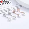 Pendientes de borla de perla de plata de ley 925 para mujer, nuevos pendientes de moda de estilo sencillo con forma de hueso para la oreja, joyería con personalidad y temperamento 2022