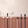 Suporte para cabo de carregamento de celular, clipe de cabo para mesa sem furos, organizador de cabos magnético, armazenamento autoadesivo para cabos de dados