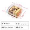 Caja de Empaque para Sándwich, Caja de Empaque Transparente para Postre, Caja de Plástico para Hornear, Caja para Pastel Napoleon en Rebanadas