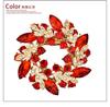 Broche de bufanda de alfiler de doble propósito joyería de moda ramillete aleación estándar europeo diamante broche bauhinia fábrica venta al por mayor