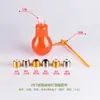 Botellas para Bebidas con Forma de Bombilla al por Mayor en Stock, Botellas para Té de Leche, Botellas de Plástico Transparente, Botellas Creativas, Envases para Jugos, Botellas de Jugo, PET
