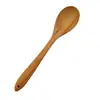 Estilo retro de luxo leve colher colher estilo europeu colher de bambu colher de mexer