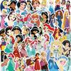 50 Adesivos de Grafite de Princesa de Filme de Desenho Animado Decoração de Mala de Motocicleta Adesivos Removíveis à Prova d'Água Venda por Atacado