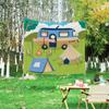 Pano de Fundo para Acampamento Decoração de Acampamento com Pano Pendurado Vendas Quentes Transfronteiriças Personalizado Estilo Americano Ins Tapeçaria de Ciclismo ao Ar Livre