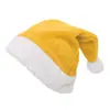 Novo chapéu de Natal LED transfronteiriço, Chapéu de Papai Noel de pelúcia com luz para festa de Natal, Suprimentos de decoração de Natal