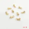 Chapado en Oro 18K14K Color Fuerte que Conserva el Color Colgante de Campana Suave Encanto Pequeño Accesorios para Pulsera Collar Pendiente Hechos a Mano DIY