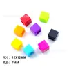 Suministro Transfronterizo de 100 Abalorios Acrílicos Coloridos de Agujero Grande Cuentas Sueltas Bolsas DIY Cordón para Bolsas Accesorios para Ropa Venta al por Mayor