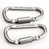 Mayorista Fabricante Mosquetón Tipo 8Cm de Alta Calidad Engrosado con Bloqueo Gancho Rápido Hebilla de Tuerca Hebilla Colgante Mochila de Aleación de Aluminio