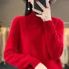 Suéter de punto pullover listo para usar de cuello alto medio transfronterizo 2023 de máxima calidad, forro polar Andy, capa base de manga larga otoño/invierno, estilo nuevo
