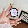 Pulseira de Metal Estilo Corrente de Bambu Adequada para Apple S10 S11 Xiaomi 10 Huawei 11 Gt6 Fit5 Samsung