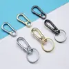 Llavero aleación acero inoxidable anillo de coche de alta calidad para hombres y mujeres hebilla de cintura creativa hebilla de llave de seguridad anti-pérdida ventas directas de fábrica