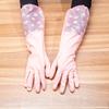 Guantes de lavado y lavado para el hogar, limpieza de cocina, guantes para el hogar con forro polar, apertura engrosada, color aleatorio