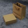 Caja de regalo spot directa de fábrica tapa cielo y tierra caja de piel de vaca cartón de tarjeta negra caja de regalo caja rectangular extragrande