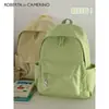 Bolso Escolar Suave Estilo Japonés Transfronterizo para Mujer, Versión Coreana, Color Sólido, Mochila Versátil para Adolescentes, Adecuado para Estudiantes de Secundaria y Preparatoria