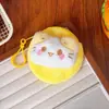 Novos Óculos Gatinho Pelúcia Porta-Moedas Fofo Macio Desenho Animado Bolsa para Guardar Moedas Estudante Portátil Bolsa para Fone de Ouvido