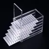 Caja de Almacenamiento de Pestañas Postizas de Acrílico, Alta Transparencia, Gran Capacidad, Caja de Almacenamiento de 5 Niveles, Caja de Exhibición de Suministros para Injerto y Extensión de Pestañas
