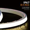 Tira de Luz LED Flexible de Silicona Embebida con Cubierta de Borde Frontal, Cubierta de Canal de Luz Lineal, Cubierta de Canal para Tira de Luz