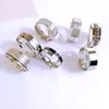 Anillo de acero inoxidable para hombre tendencia europea y americana plata alta sensación simple y generoso anillo para chicos suministro directo de fábrica