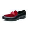 Sapatos de Comércio Exterior 2025 Novos Sapatos Masculinos da Moda Tamanho 48 Estilo Europeu e Americano Britânico Mocassins Slip-On Masculinos Sapatos de Couro