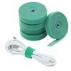 Fio de Amarração Autoadesivo para Jardinagem de Plantas Verdes Cinta de Amarração para Plantas Cinta de Amarração de Velcro Verde para Trepadeiras Fixação de Plantas Flor